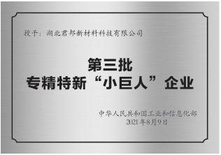 国家级专精特新“小巨人”认定