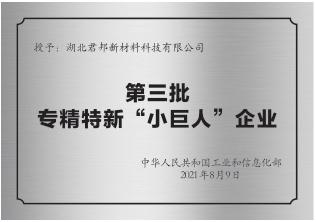 国家级专精特新“小巨人”认定