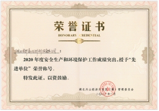 安全生产和环境保护先进单位